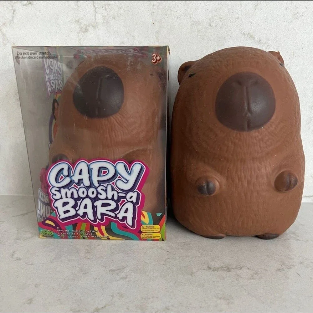Capy Smoosh-a Bara Squishy Brown Stress Squeeze - New Toys & Collectibles